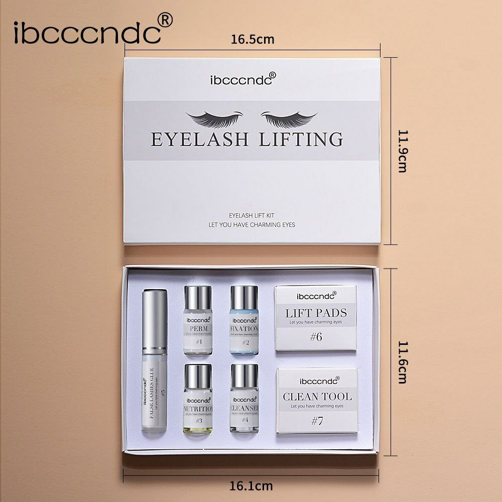 Lash Revolution: Профессиональный набор для ламинирования и завивки ресниц Ibcccndc