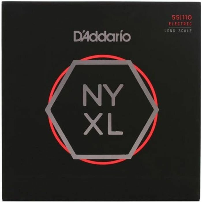 DAddario NYXL55110 Комплект струн для 4-струнной бас-гитары 55-110