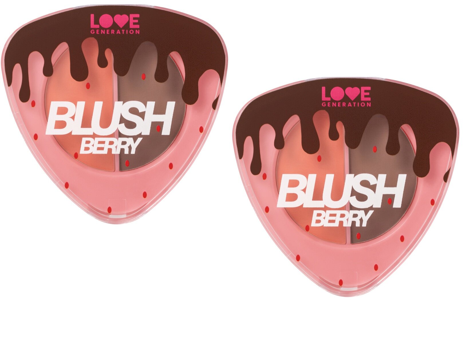 Палетка для контуринга лица Love Generation Contouring Face Palette "BlushBerry" тон 01 2шт