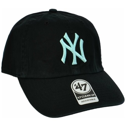 фото Бейсболка классическая с изогнутым козырьком '47 brand clean up new york yankees rgw17gwsnl (os черный свет)