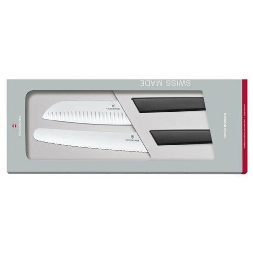 Набор Victorinox кухонный Swiss Modern, 2 предмета, черный, подар.коробка