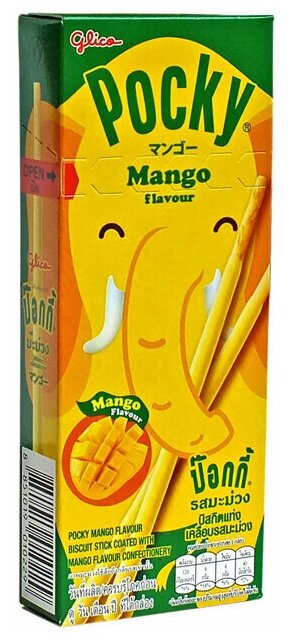 Бисквитные палочки Pocky Mango Flavour со вкусом манго (Таиланд), 25 г (4 шт) - фотография № 2