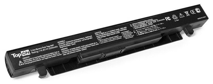 Аккумулятор для ноутбука Asus X552EA 14.4V 2200mAh Li-Ion Чёрный TopON