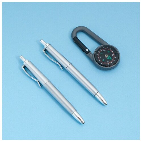 Набор подарочный 3в1 (2 ручки, карабин-компас) набор подарочный 3в1 2 ручки карабин компас