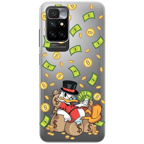 Силиконовый чехол с принтом Rich Scrooge для Xiaomi Redmi 10 / Сяоми Редми 10 силиконовый чехол с принтом rich scrooge для xiaomi redmi 7 сяоми редми 7