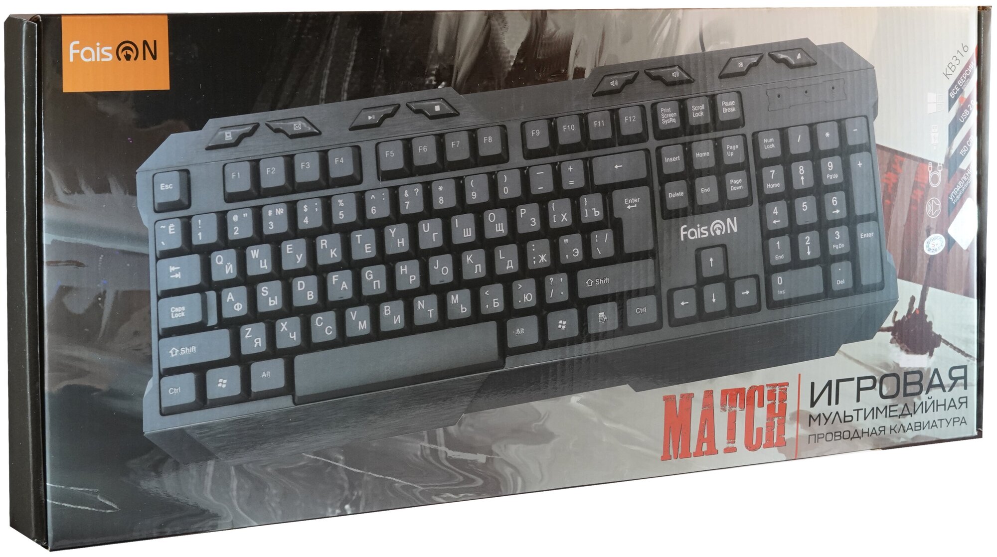 Клавиатура FaisON MECHANICS KB521 чёрный