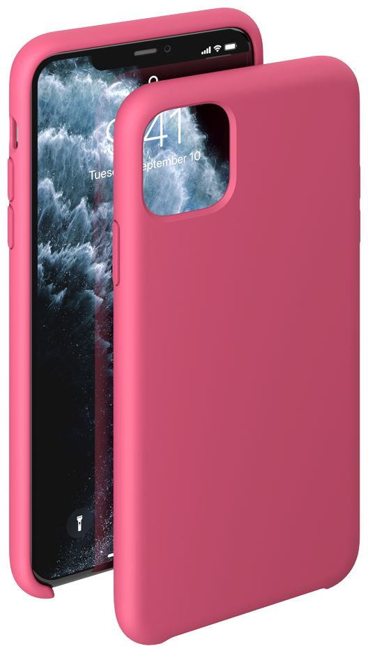 Чехол Liquid Silicone Case для Apple iPhone 11 Pro Max, фуксия, Deppa 87313