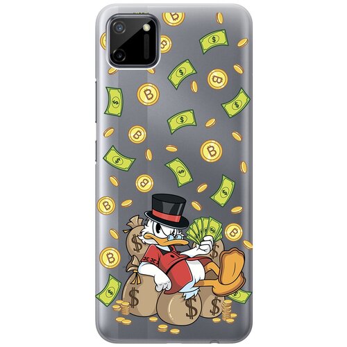 Силиконовый чехол с принтом Rich Scrooge для realme C11 / Рилми С11 силиконовый чехол с принтом rich scrooge для realme c21 рилми с21