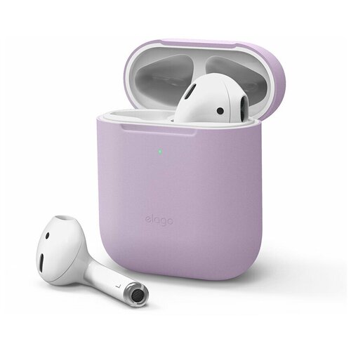 чехол elago для airpods gen 1 Чехол Elago для AirPods Gen 1 & 2 чехол Slim Silicone case Lavender