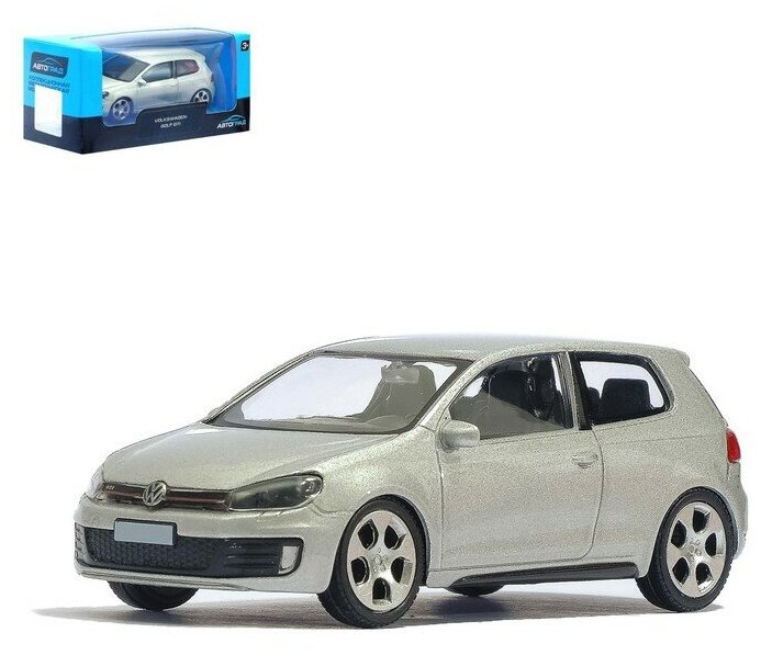 Машина металлическая VOLKSWAGEN GOLF GTI, 1:43, цвет чёрный