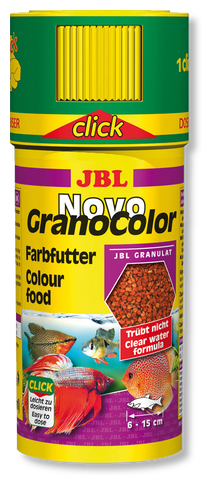 JBL NovoGranoColor CLICK - Осн. корм д/ярк. окраски акв. рыб, гранулы, 250 мл (118 г) - фотография № 4