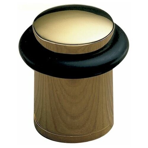 Стопор для двери напольный AMIG, дверной позол. с черной резинкой, 201-20 ORO