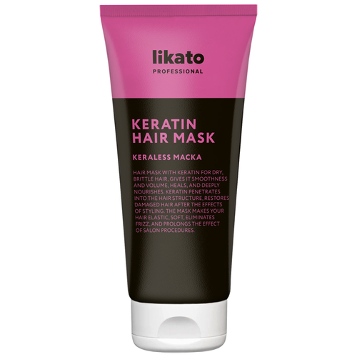 Likato Professional KERALESS Кератин-маска для волос, 200 мл likato professional keraless кератин спрей для волос 100 мл спрей