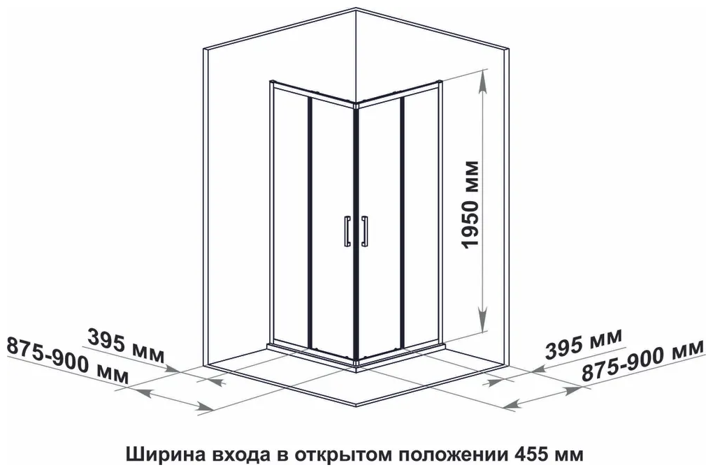 Душевой уголок Ulitka Safari 90x90, покрытие Easy Clean - фотография № 5