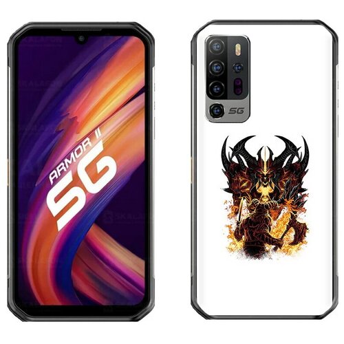 чехол mypads демон shadow fiend для ulefone power armor 16 pro задняя панель накладка бампер Чехол задняя-панель-накладка-бампер MyPads демон shadow fiend для Ulefone Armor 11 5G противоударный