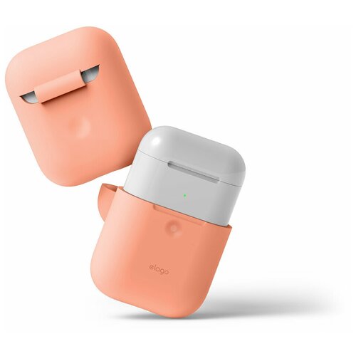 Чехол Elago для AirPods wireless Silicone case Peach kingxbar silicone airpods case