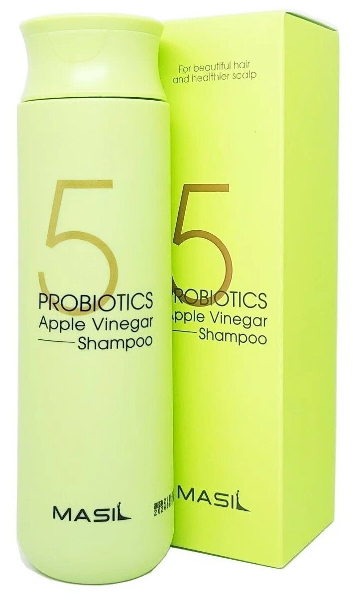 Masil Шампунь от перхоти с яблочным уксусом 5 Probiotics Apple Vinergar Shampoo, 300 мл