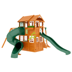 Детская площадка IgraGrad Клубный домик 2 с трубой и рукоходом Luxe - изображение