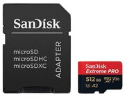 Карта памяти Sandisk micro SDXC 512Gb Extreme Pro UHS-I U3 V30 A2 + ADP (200/140 MB/s)