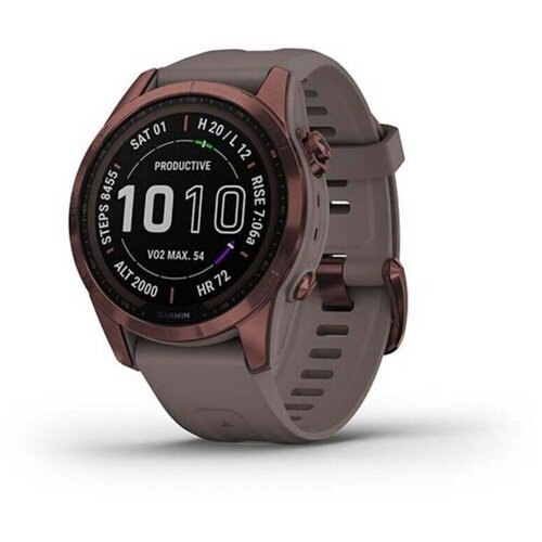 Garmin Fenix 7S Sapphire Solar - Dark Bronze Titanium with Shale Gray Band 8299000₽