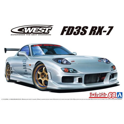 Aoshima Сборная модель C-WEST FD3S RX-7 '99 1/24