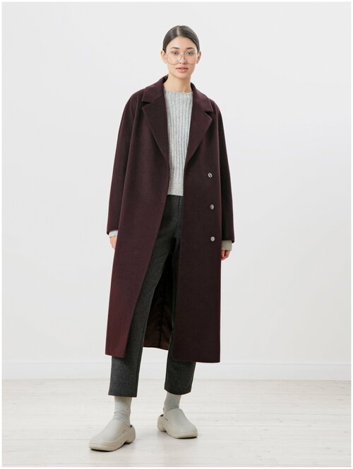 Пальто  Pompa, размер 52/170, бордовый