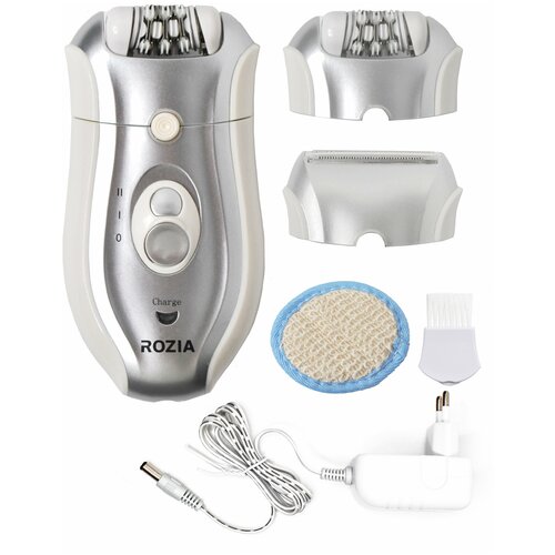 Электробритва RoziaPro/профессиональная электробритва Rozia Pro /уход за телом/Электрическая бритва/ Женская/Бело-розовая