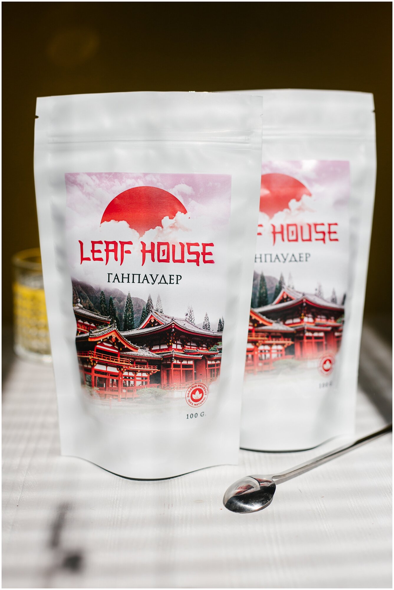 Чай Зеленый Листовой Китайский Ганпаудер Leaf House, 100г - фотография № 2