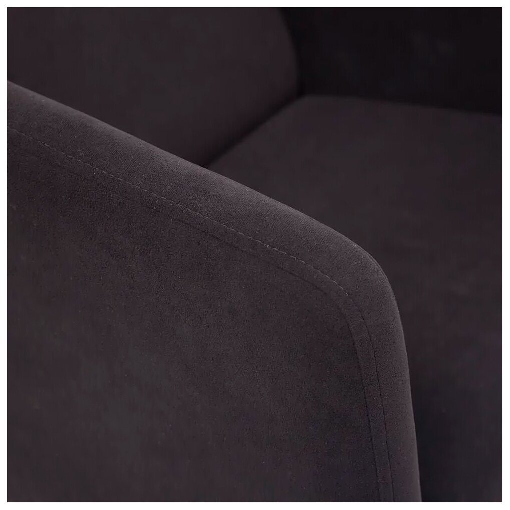 Кресло MILAN хром флок , черный, 35 - фотография № 2