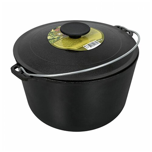 BOYSCOUT Казан чугунный с крышкой 10 л 61545