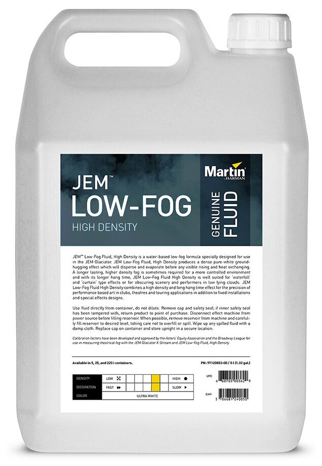 Martin JEM Low-Fog, High Density 5L