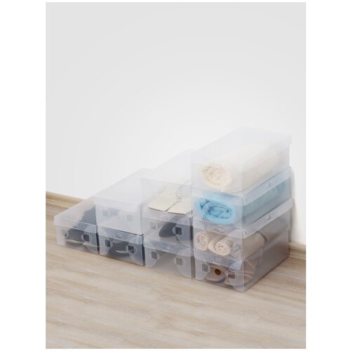 Birdhouse, Коробка для хранения обуви, Пластиковый контейнер для вещей, Прозрачный органайзер с крышкой