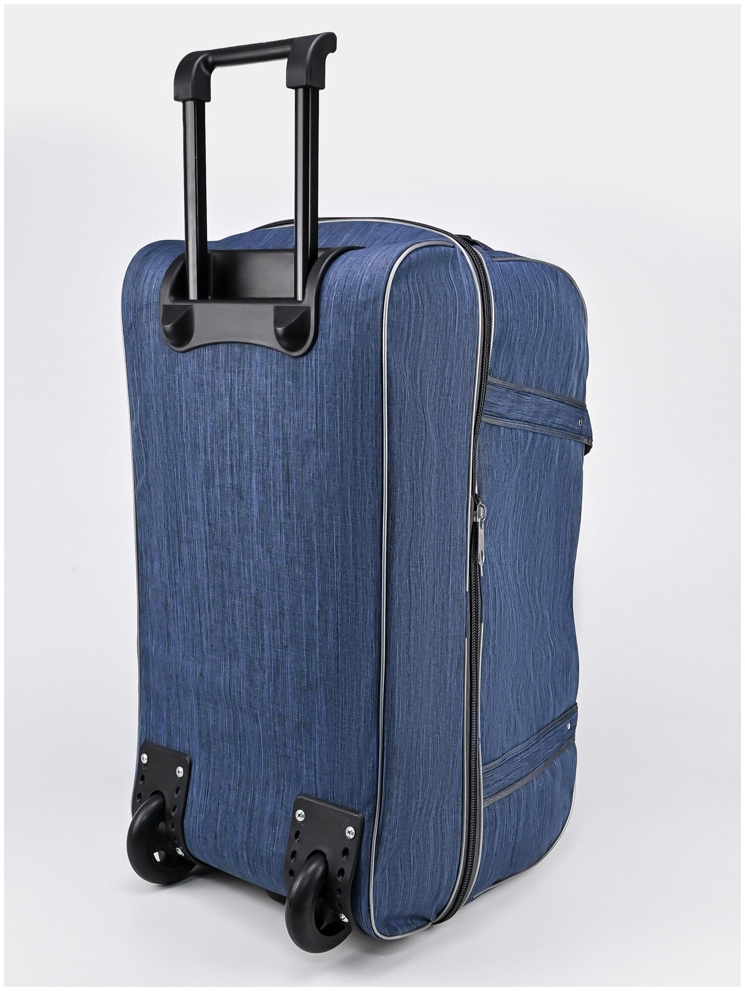 Дорожная сумка на колесах c раздвижкой, чемодан тележка для путешествий, мужская женская - фотография № 11