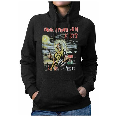 фото Толстовка design heroes iron maiden / метал / женская черная 46