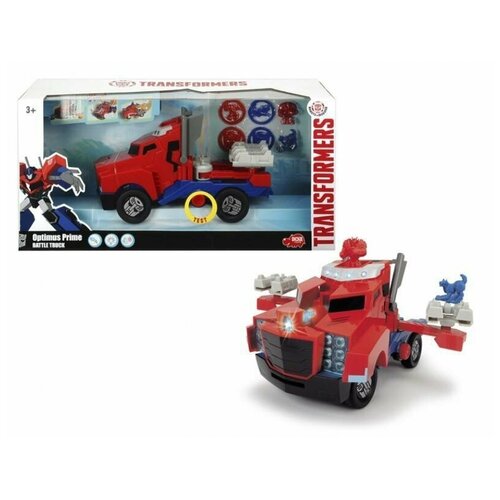 Боевой трейлер Optimus Prime из серии Трансформеры, со светом и звуком, 23 см. Dickie Toys