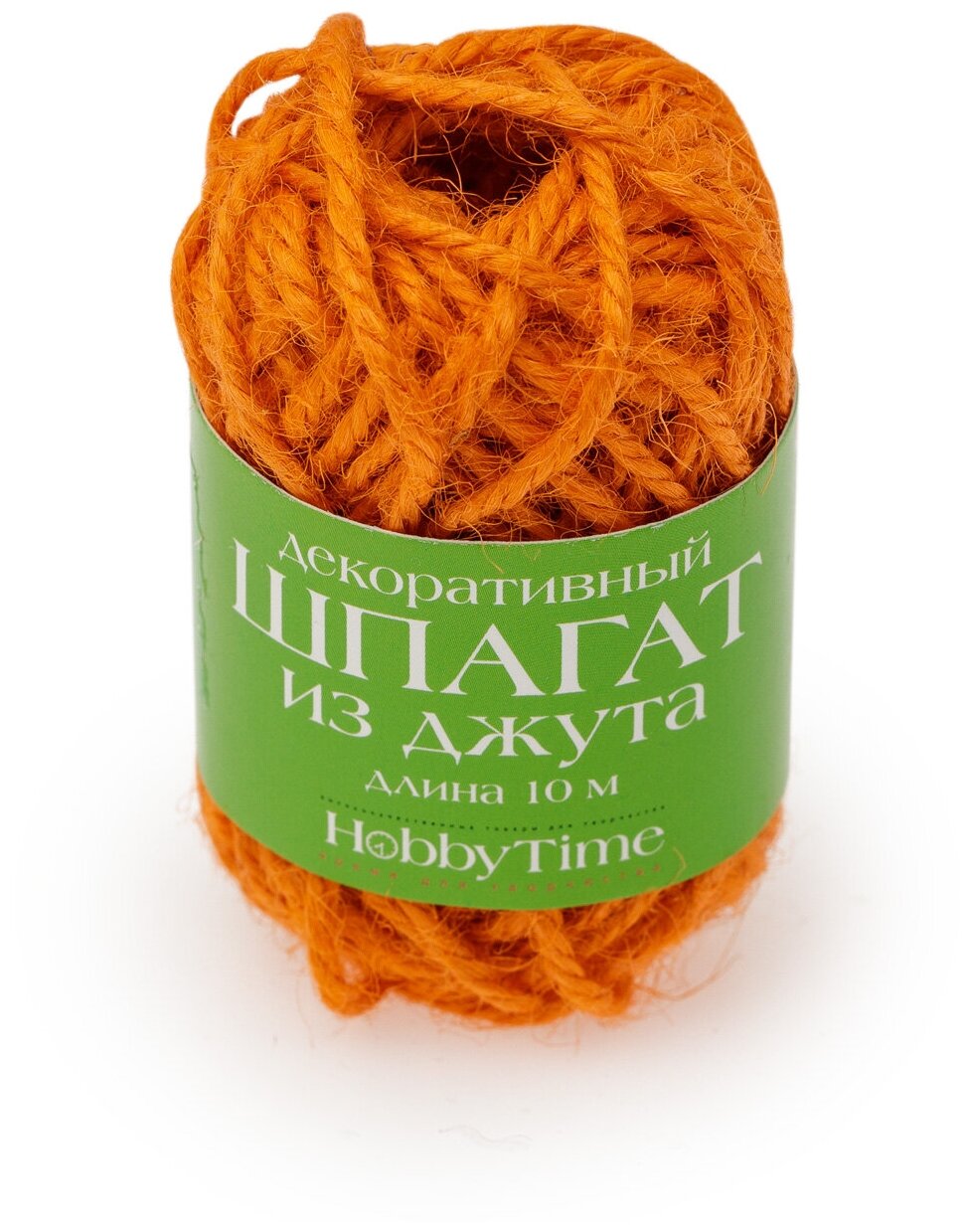 Шпагат джутовый декоративный, длина 10 м, цветной, 6 цветов, (2-509/02) Альт - фото №1