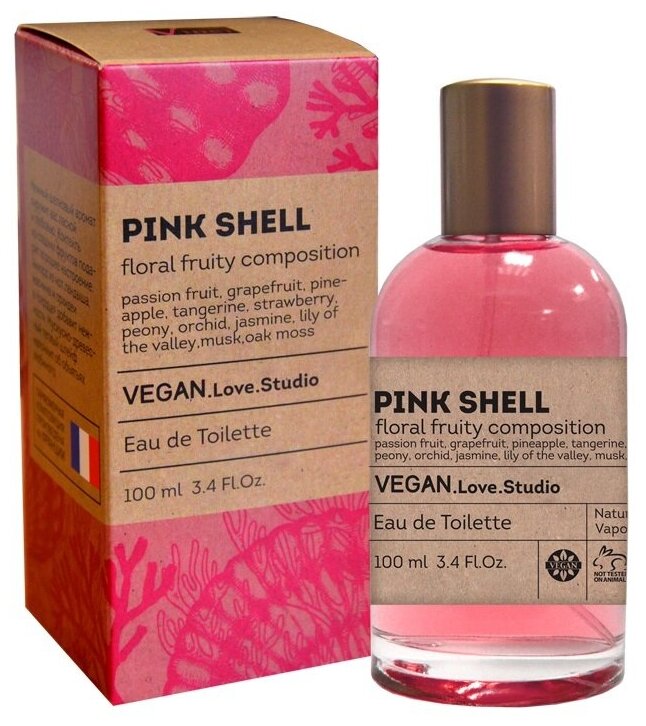 Туалетная вода женская Vegan Love Studio Pink Shell, 100мл