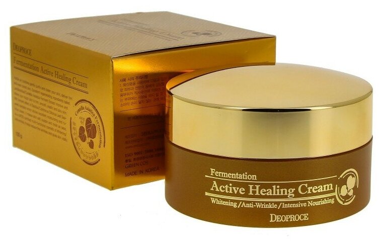 Питательный кислородный крем для лица Deoproce Fermentation Active Healing Cream (100 гр)