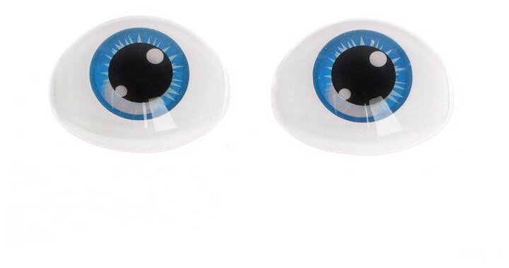 Глаза для игрушек Школа талантов набор 10 шт, размер 1 шт: 11,6х15,5 мм, цвет синий