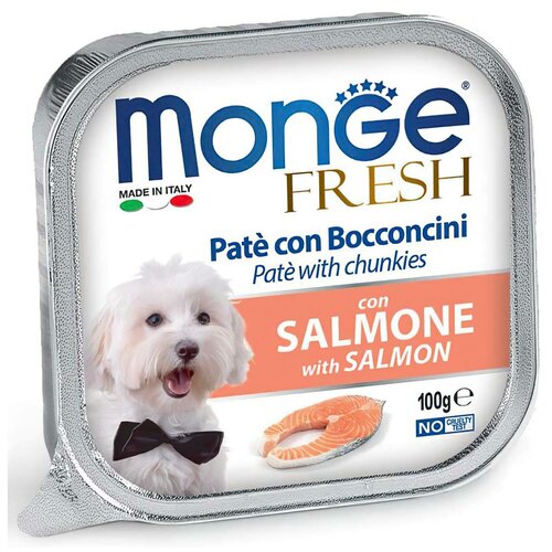 Monge Dog Fresh Pate консервы для собак паштет из лосося 100г