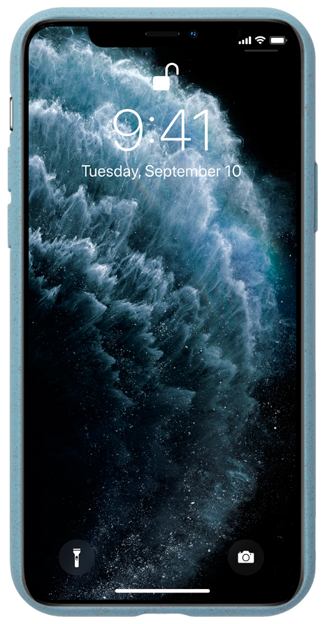 Чехол (клип-кейс) DEPPA Eco Case, для Apple iPhone 11 Pro, голубой [87277] - фото №3