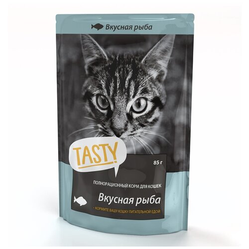 Tasty Пауч для кошек с рыбой в желе ( 02TS794) 0,085 кг 49814 (18 шт)