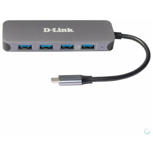 D-Link DUB-2340 A1A Концентратор с 4 портами USB 3.0 1 порт с поддержкой режима быстрой зарядки , 1 портом USB Type-C PD 3.0 и разъемом USB Type-C usb хаб 5 в 1 recci rh16