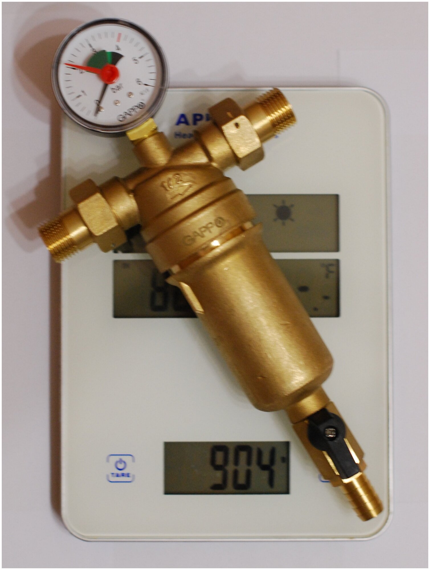 Фильтр промывной для горячей воды Gappo G1411.04 1/2" уп. 1 шт. - фотография № 4