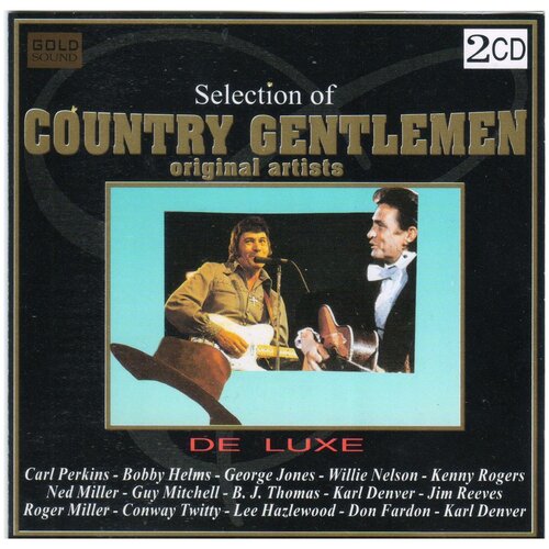 V/A Country Music Gentelmen-CARL PERKINS WILLIE NELSON KENNY ROGERS GUY MITCHELL De Luxe CD Чехия ( Компакт-диск 2шт)