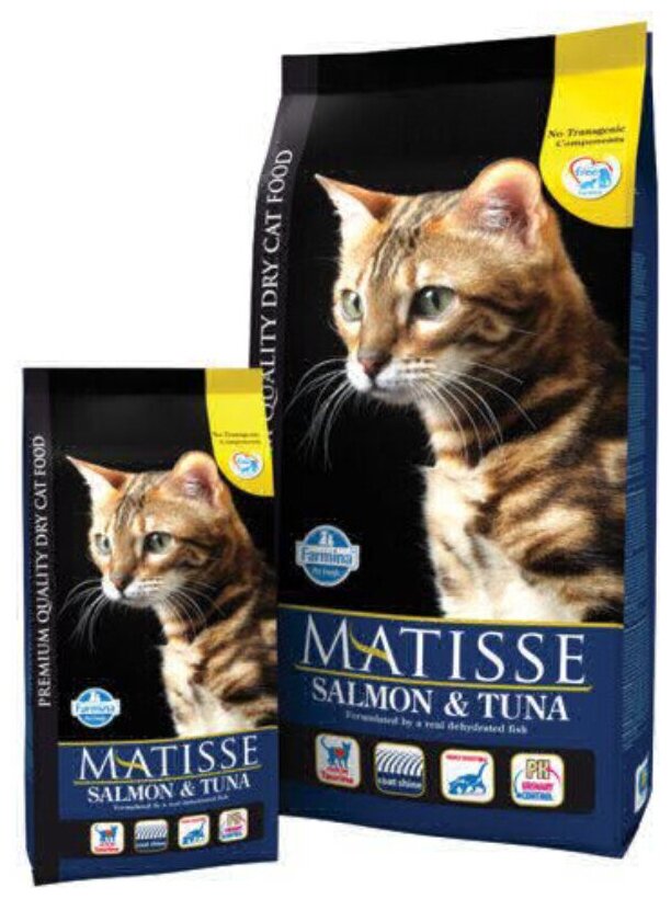 Farmina (Фармина) Matisse 0,4кг х 2шт лосось с тунцом сухой для кошек - фотография № 2