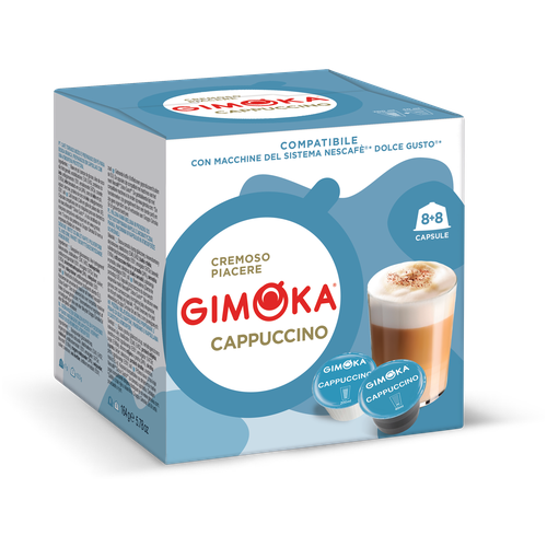 Кофе в капсулах GIMOKA Cappucino для кофемашин Dolce Gusto 16шт.
