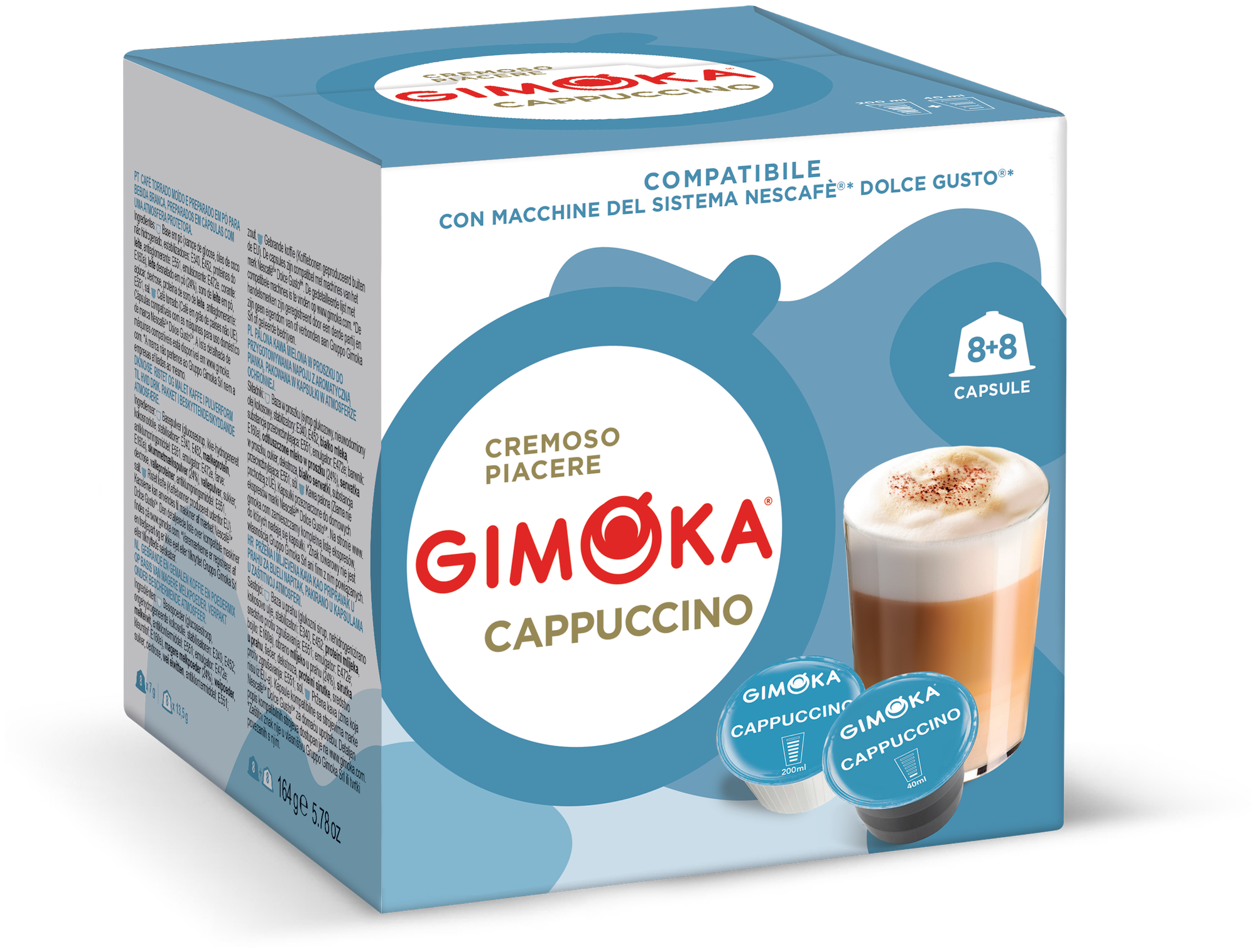 Капсулы формата Dolce Gusto, Gimoka Cappuccino, 16 капсул