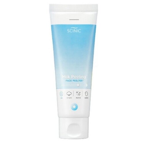 Пилинг-скатка для чувствительной кожи SCINIC Milk Peeling Face Peelter, 80мл