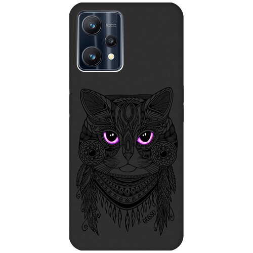 Матовый Soft Touch силиконовый чехол на Realme 9 Pro, Рилми 9 Про с 3D принтом Grand Cat черный матовый soft touch силиконовый чехол на realme 9 рилми 9 с 3d принтом grand bull черный